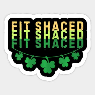 Fit Shaved-Irish St Patricks Day Shamrock 2024 Sticker